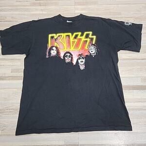 Vintage KISS Shirt Men's XL Army Depot Tour Concert Band Tee 1995 Single Stitch